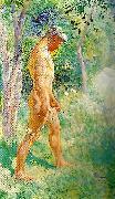 Carl Larsson manlig modell-forstudie till midvinterblot USA oil painting artist